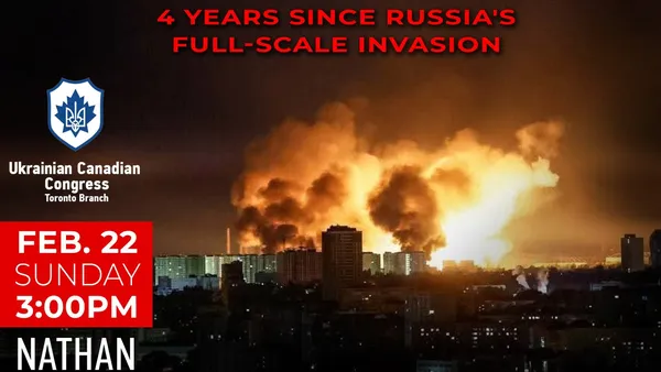 Global Rally for Ukraine - Feb. 22, 3:00 PM (Nathan Phillips Square)