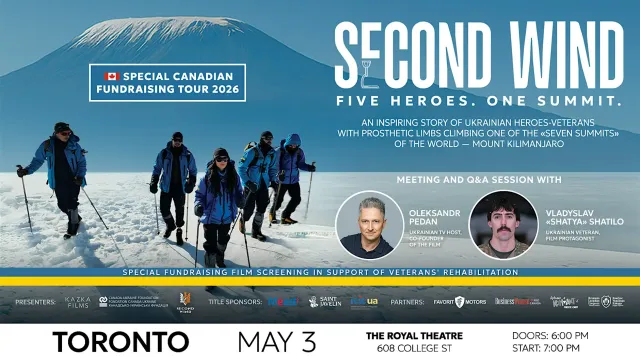 Second Wind — Five Heroes. One Summit. Toronto premiere, May 3, 2026