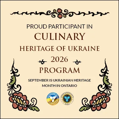 Proud Participant in Culinary Heritage of Ukraine 2026 Program badge